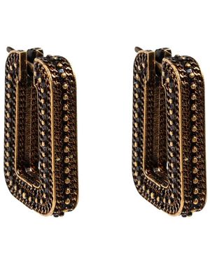 Versace Accessoires ,Geel ,Axis Oorbellen - Bruin