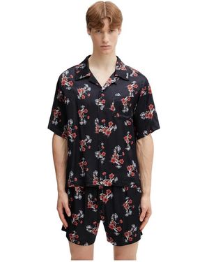 Rhude Turbo Floral Button-Up Shirt - Zwart