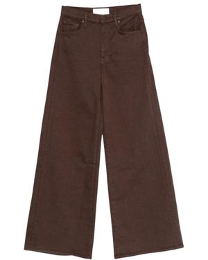 Mother Wide Jeans - Braun