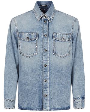 Versace Denim Shirts - Blue