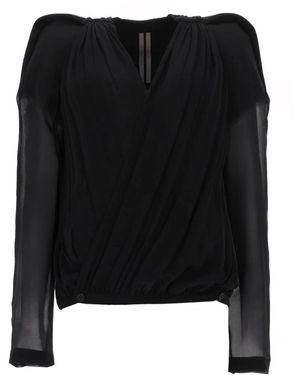 Rick Owens Overhemden ,Zwart ,Katoen Maria Jacket