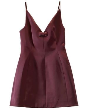 Marc Jacobs Satin Bow Dress - Rood