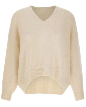 HUGO V-Neck Knitwear - Blanco