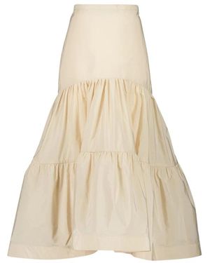 Zeus+Dione Gerende Midi Rok - Naturel
