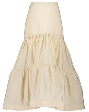 Zeus+Dione Gerende Midi Rok - Naturel