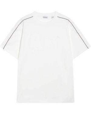 Burberry Tops ,Wit ,Katoen Seth Chk T-Shirt