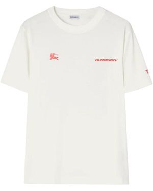 Burberry Tops ,Wit ,Katoen T-Shirt