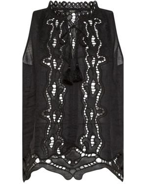 Seventy Sleeveless Tops - Negro