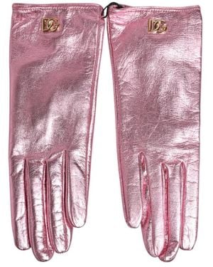 Dolce & Gabbana Gloves - Rosa