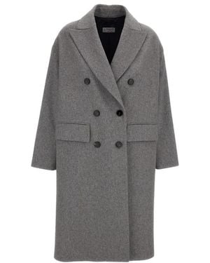 Alberto Biani Double-Breasted Coats - Gris