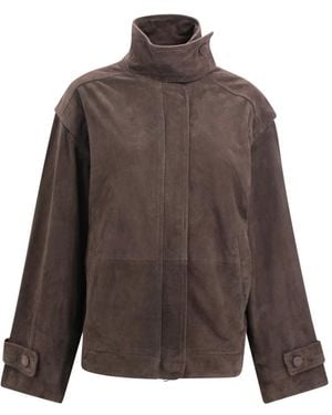 ROTATE BIRGER CHRISTENSEN Leather Jackets - Bruin