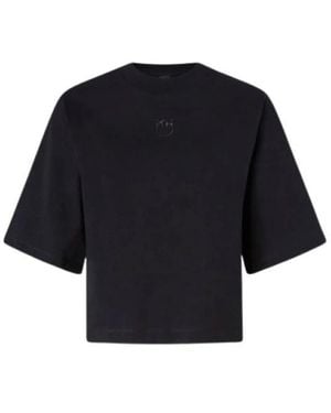 Pinko Tops ,Zwart ,T-Shirt