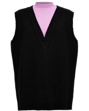 Jil Sander Waistcoats - Black