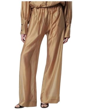 Thelatest Wide Trousers - Brown