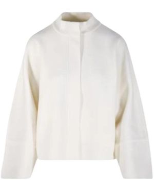 Max Mara High Neck Cropped Sweater - Weiß