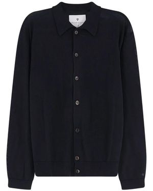 Seven Gauge Truien & Vesten ,Zwart ,Gebreide Cardigan Met Knopen