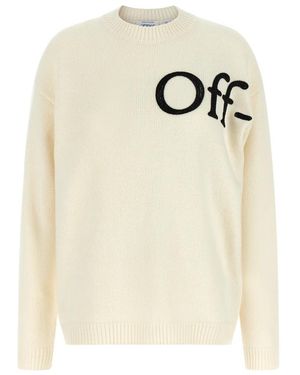 Off-White c/o Virgil Abloh Round-Neck Knitwear - Blanco