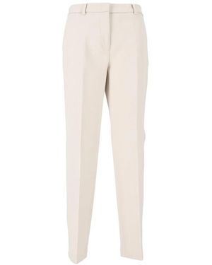 Peserico Broeken ,Slim-Fit Broeken - Naturel