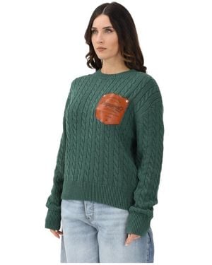 DSquared² Round-Neck Knitwear - Verde