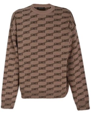 Balenciaga Cashmere Knitwear - Brown