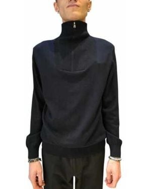 Baldessarini Troyer Zip-Up Rollkragenpullover - Schwarz