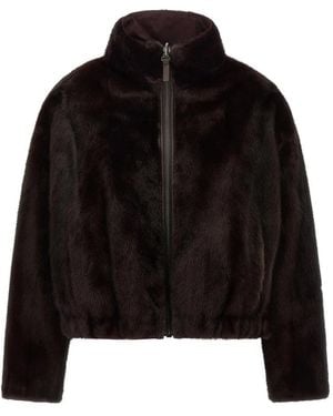 Yves Salomon Faux Fur & Shearling Jackets - Negro