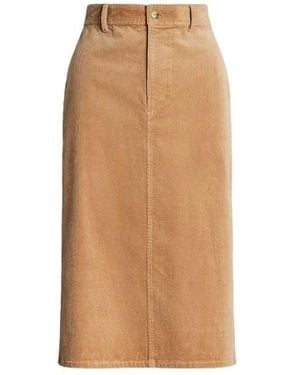 Polo Ralph Lauren Midi Skirts - Natural