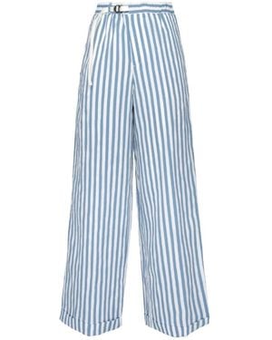 White Sand Wide Trousers - Azul