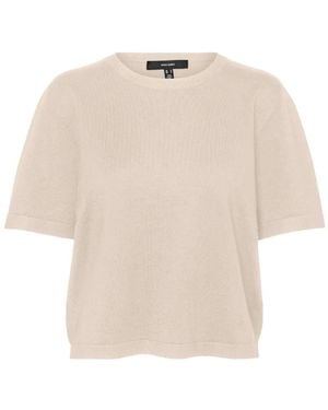 Vero Moda Round-Neck Knitwear - Natural