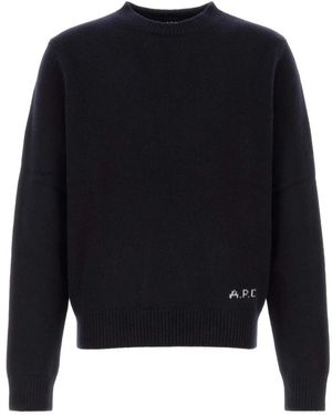 A.P.C. Truien & Vesten ,Blauw ,Wol Edmond Sweater