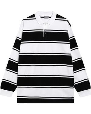Balenciaga Langarm Poloshirt - Schwarz