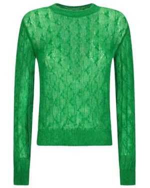 Loewe Stijlvolle Gebreide Trui Voor Mannen - Groen