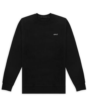 Aspact Hoodies & Sweatvesten ,Zwart ,Fabel Sweater