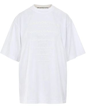 Alexander Wang Gradient Logo T-Shirt - Wit