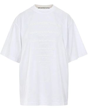 Alexander Wang Gradient Logo T-Shirt - Wit