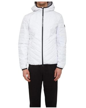 EA7 Premium Shield Packable Hooded Down Jacket - Weiß