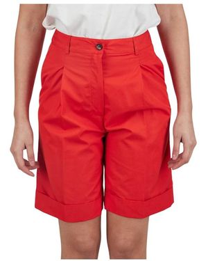 Kiton Cotton Short Pants - Rood