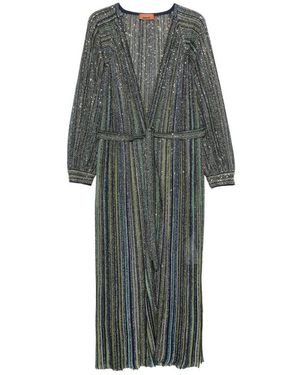 Missoni Trui Met V-Hals En Pailletten - Grijs