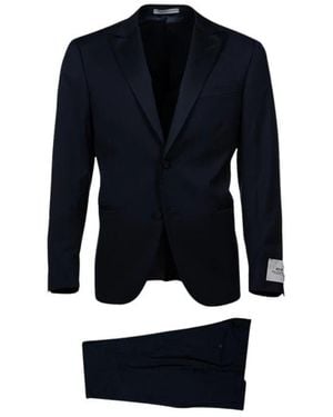 Corneliani Kostuums ,Blauw ,Single Breasted Suits