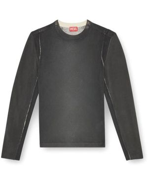 DIESEL Round-Neck Knitwear - Gris