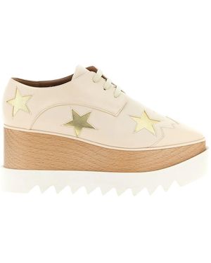 Stella McCartney Schoenen ,Leer Elyse Platform Lace-Ups - Wit