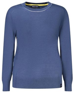 North Sails Kontrastierender Crew Neck Sweater - Blau