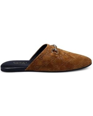 Gucci Horsebit Slide Sandal - Braun
