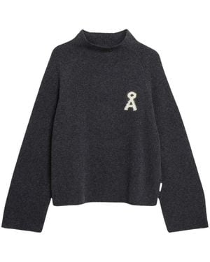 ARMEDANGELS Truien & Vesten ,Grijs ,Wol Monalaa Bouclé Pullover - Zwart