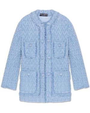 Dolce & Gabbana Tweed Jackets - Blue