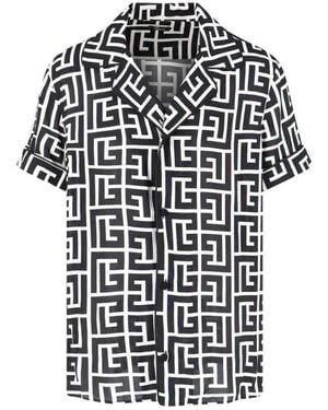 Balmain Monogram Shirt - Black