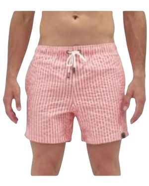 Aspesi Badmode ,Rood ,Polyester Wavy Line - Roze