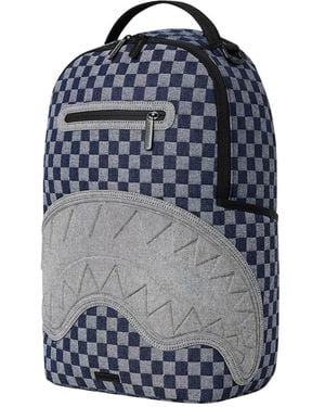 Sprayground Tassen ,Blauw ,Denim Atelier Bleu Sharks