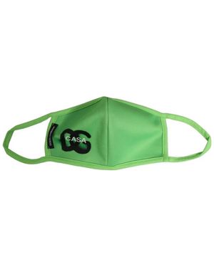 Dolce & Gabbana Casa Logo Gesichtsmaske - Grün