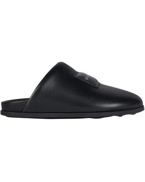 Givenchy Schoenen ,Zwart ,Leer Label Flat Mules